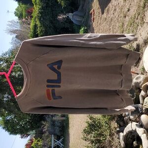 Vintage FILA Crewneck Sweatshirt Size L. Distressed. FVC. USA